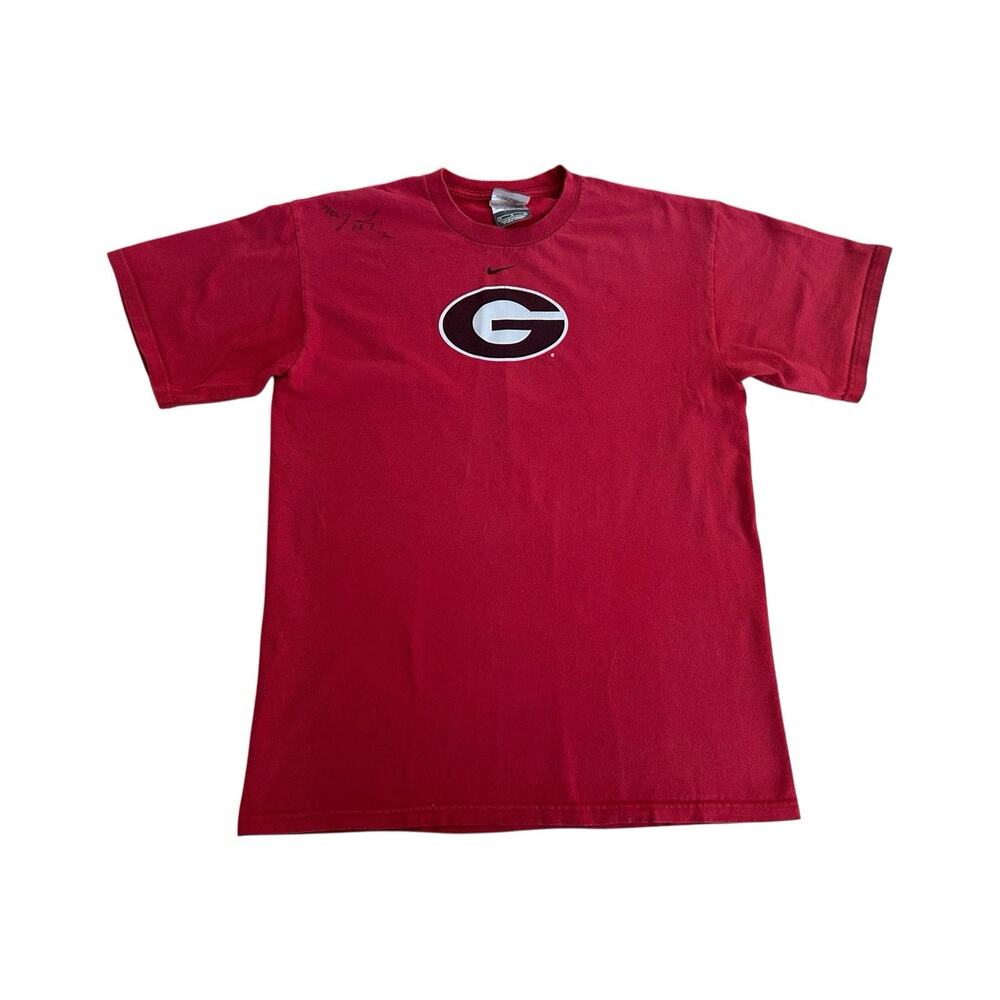 Vintage Center Swoosh Georgia Bulldogs Team Nike Red Medium T-Shirt